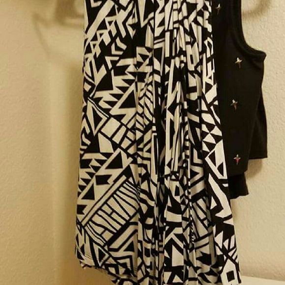 Long tribal maxi skirt