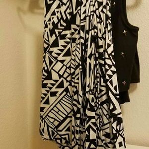 Long tribal maxi skirt
