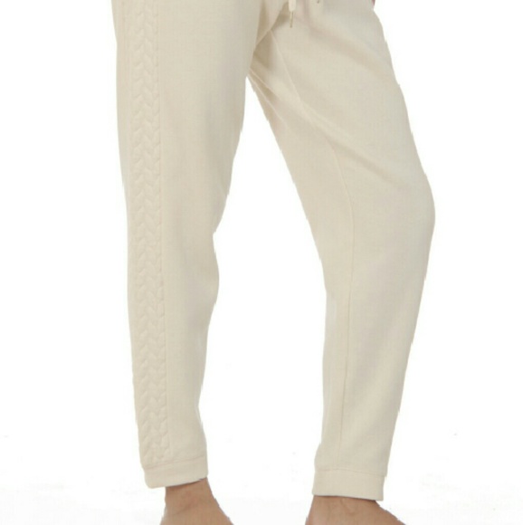 Steve Madden Angora Cable Knit Lounge Top & Pants - Picture 4 of 4