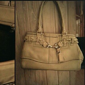 Authentic Coach Tan Soft Milled Leather Handbag