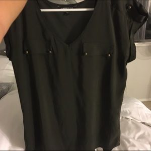 Green guess blouse