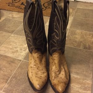 Vintage Leather Cowgirl Boots