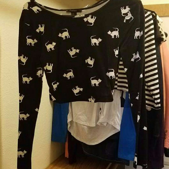 Cat crop top