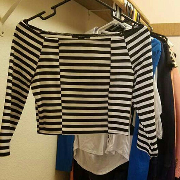 Striped crop top