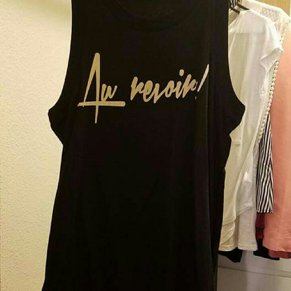 Au revior muscle tee