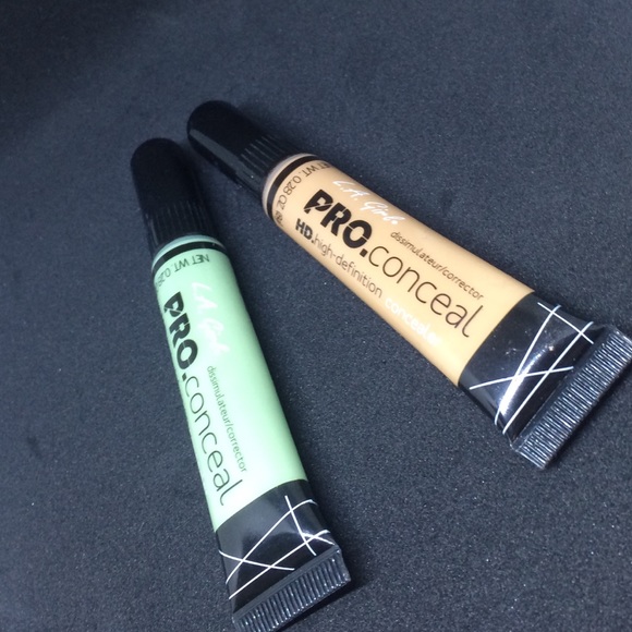 L.A Girl ProConceal Medium Beige + Green Corrector