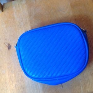 Blue cross body bag