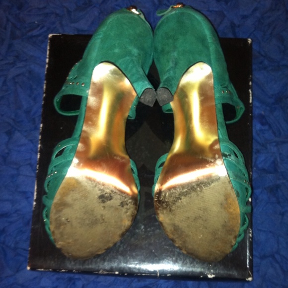 Steve Madden Studded, Suede Heels - Picture 4 of 4