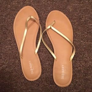 GOLD OLD NAVY SANDALS