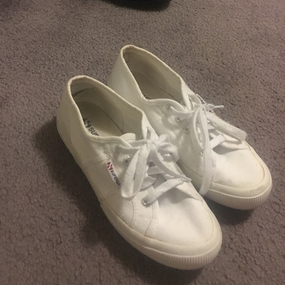 Superga white sneakers