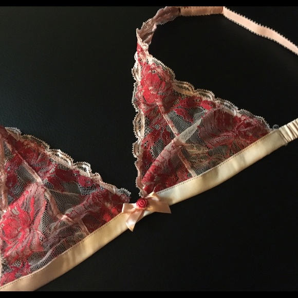 NEW L'Agent by AP Pretty Rosebud Lace Bralette