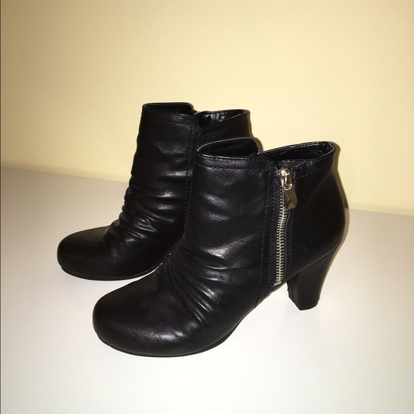 Black Heeled Ankle Boots