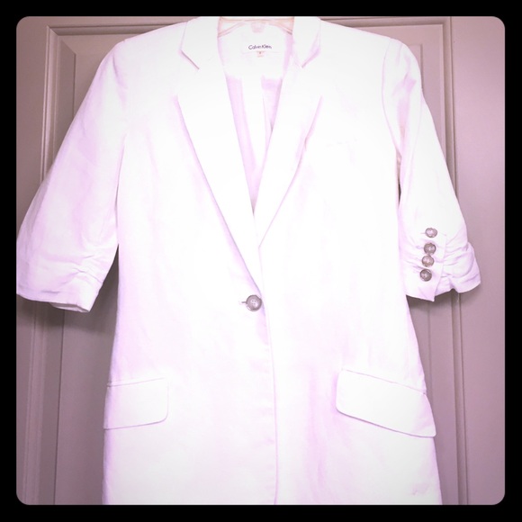 Calvin Klein Linen Blazer