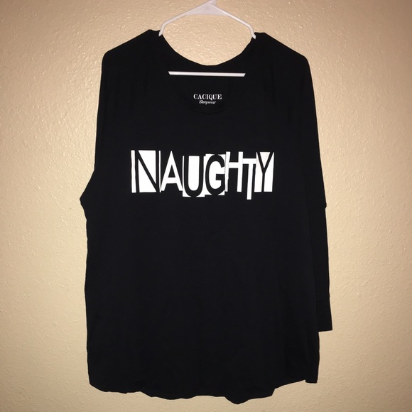 Naughty Sleepwear Top