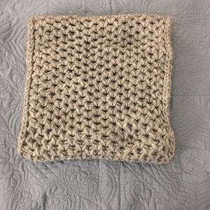 Italian made grey glitter scarf NWOT