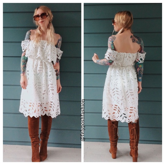 Urban Outfitters Reverse Elope White Dress - Picture 1 of 2