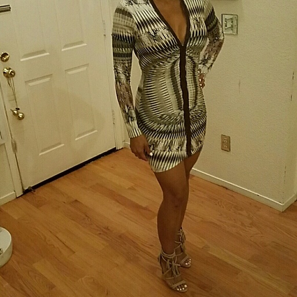 Sky snake pattern dress