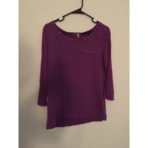 The Limited Purple Long Sleeve Top