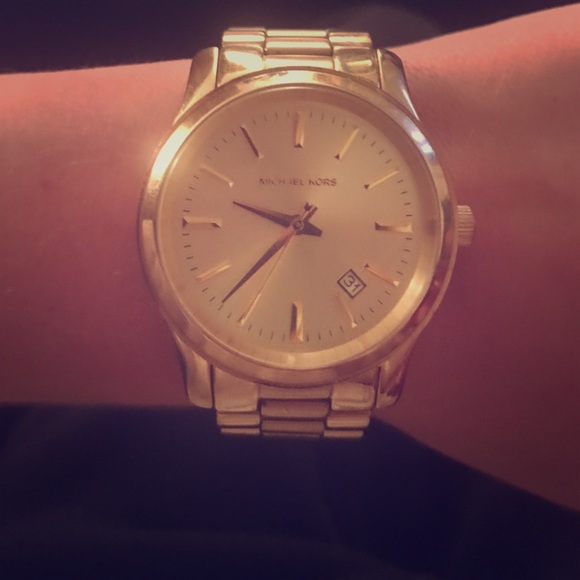 Gold Michael Kors Runway Watch