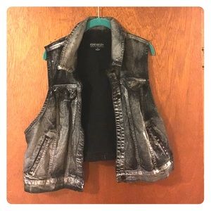 3x Painted "Denim" Vest