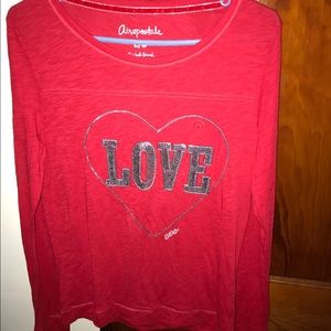 Red Aeropostale shirt with Bling