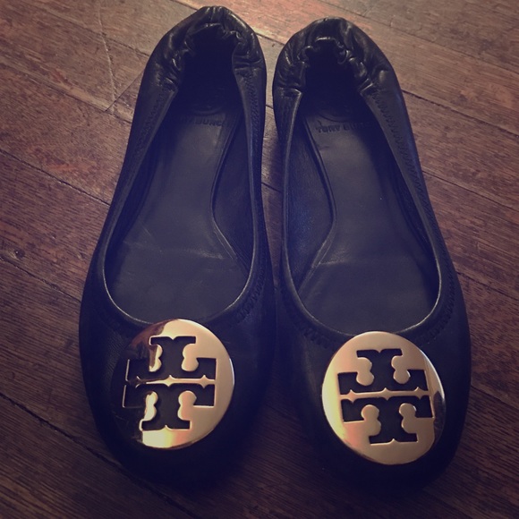 Black Tory Burch Flats