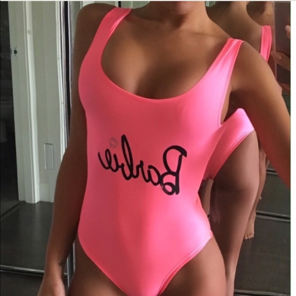 PINK BARBIE SWIMSUIT ONE PIECE MONOKINI