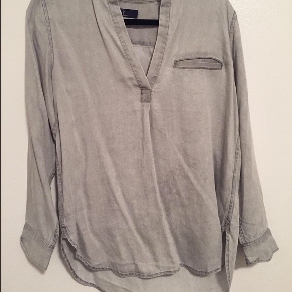 GAP denim gray tunic