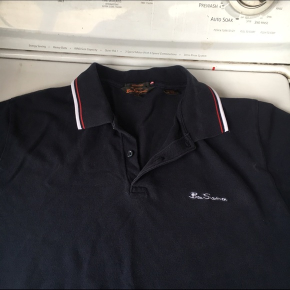 Ben Sherman twin tipped polo xl