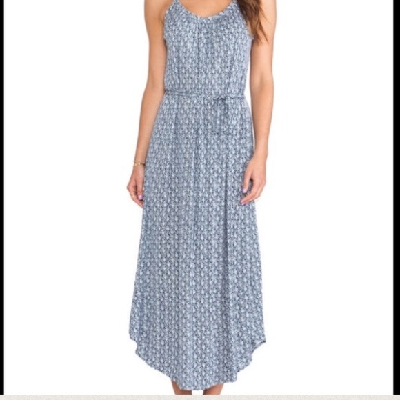 Joie blue and white maxi dress