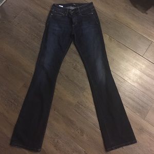 Joes jeans: slim fit mini boot  s28 dark blue wash