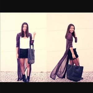 Long cardigan and joggers bundle