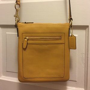 Coach Crossbody Purse in Mustard