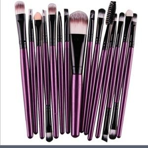 15 pc makeup brush set