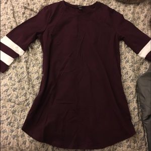 Burgundy dress