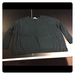 forest green ann taylor loft sweater