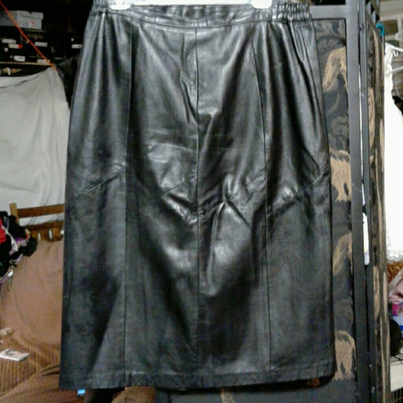 Leather  skirt