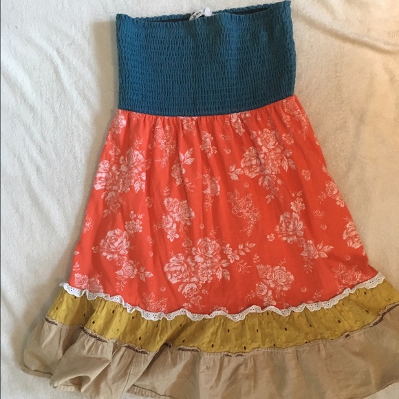 💐SOLD💐Floral tube top dress