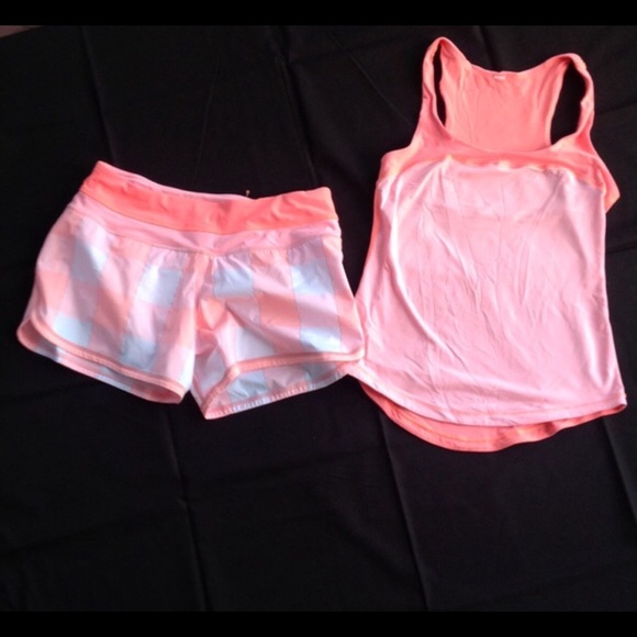 Lululemon groovy run shorts and tank (6)
