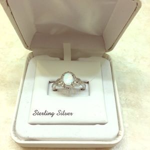 Sterling silver Opal ring