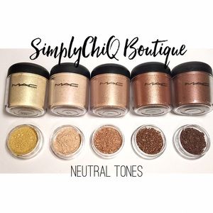 RARE MAC Pigments Neutral Tones Sample Set of 5