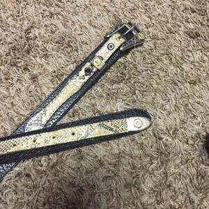 Must sell Men's snake skin belt great deal