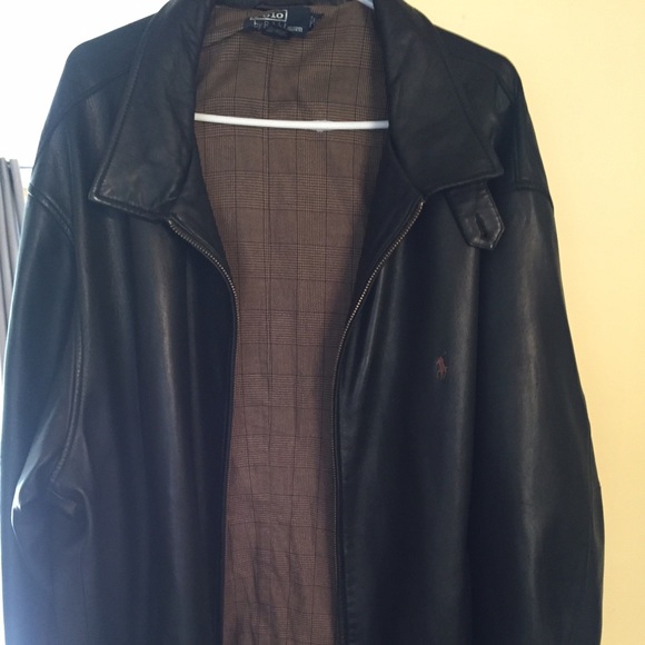 Ralph Lauren big and tall leather jacket