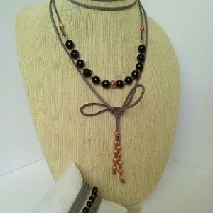 Black onyx necklace