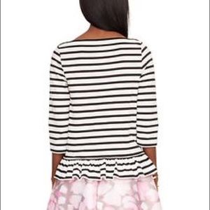 kate spade broome street striped shirt, small