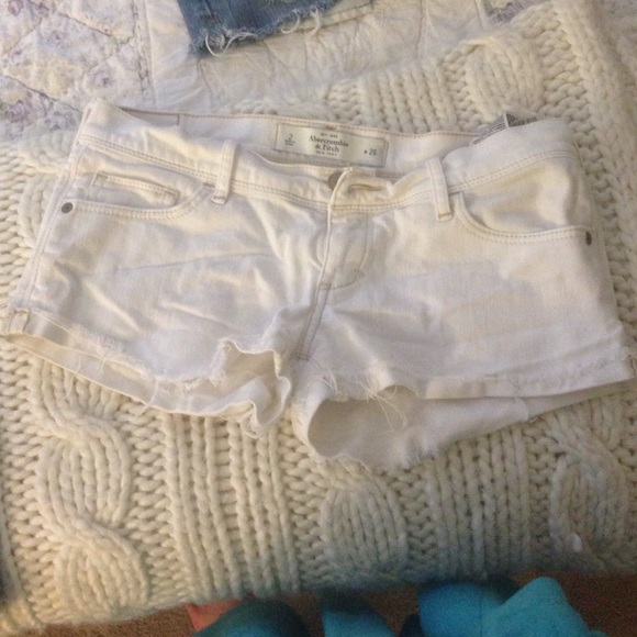 Abercrombie and Fitch white shorts