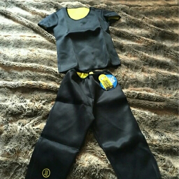 hot neoprene sport  shirt and pants training set - Picture 2 of 3