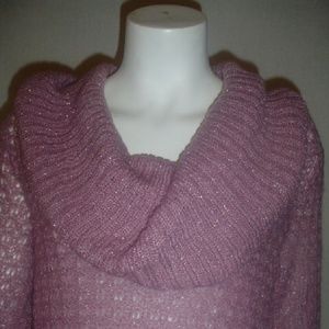 New Cowl neck sweater purple last one. Small