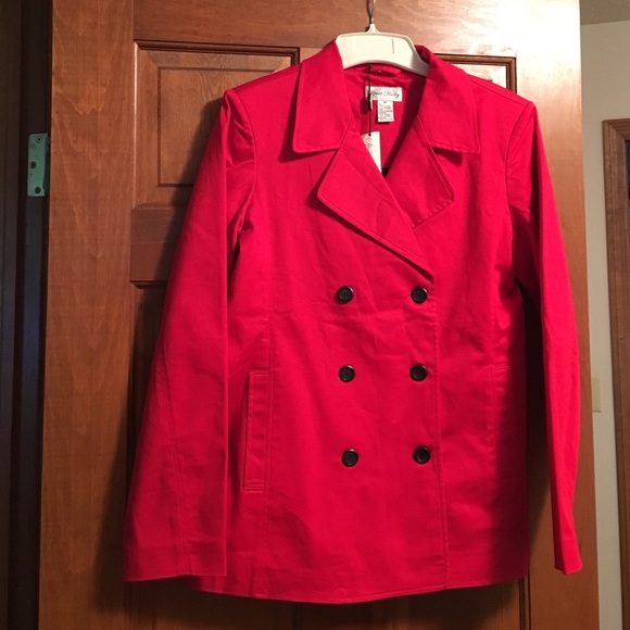 Red size med Sport Haley pea coat NWT