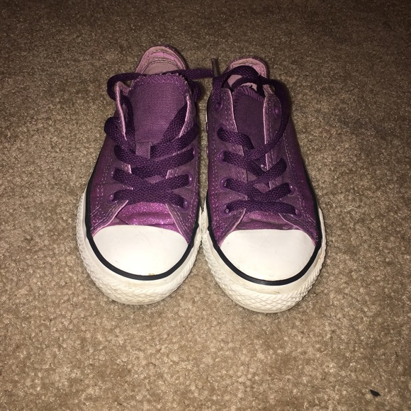 Converse. Purple glitter, size 13